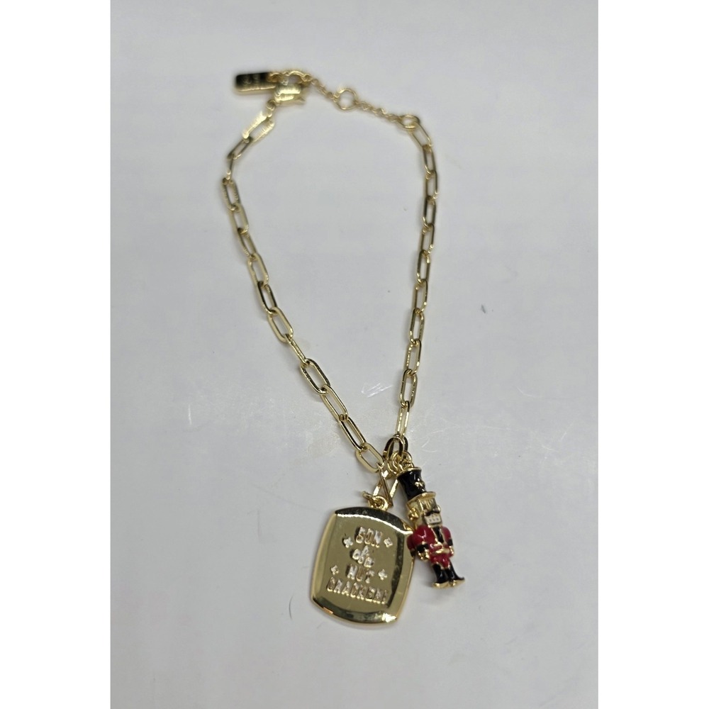 Pura Vida Elf (NLPs23) Son Of A Nutcracker Charm Paperclip Bracelet Anklet